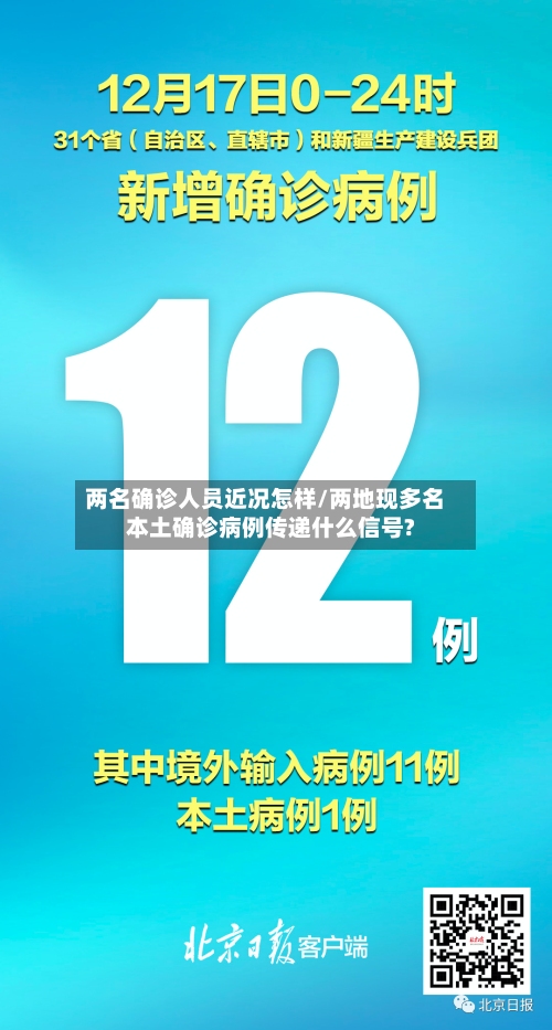 两名确诊人员近况怎样/两地现多名本土确诊病例传递什么信号?-第1张图片
